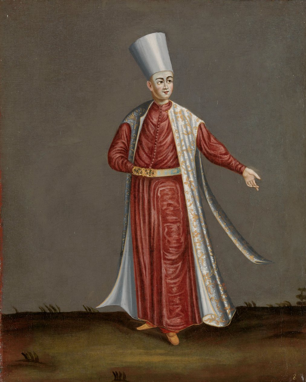 Aghassi kapon, a szultán fehér eunuchjainak főnöke alkotó: Jean Baptiste Vanmour (workshop of)