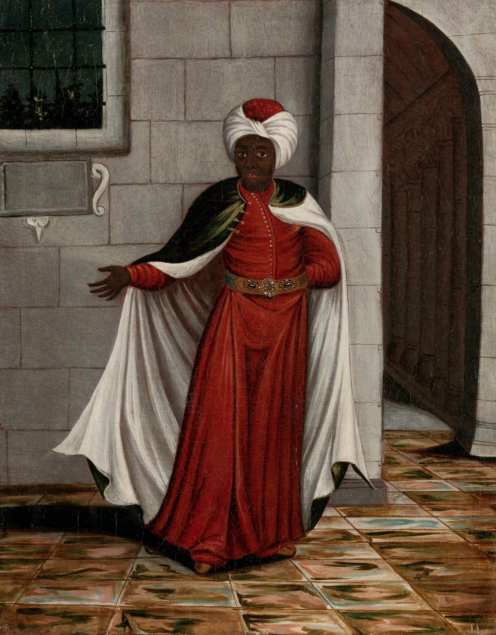 Kislar Aghassi, a szultán fekete eunuchjainak főnöke alkotó: Jean Baptiste Vanmour (workshop of)