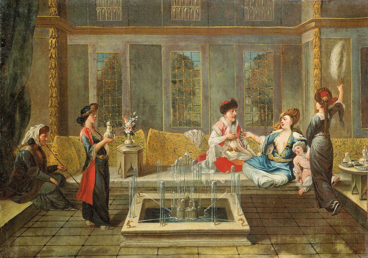 Örmény belső tér egy szultánnal és kedvencével alkotó: Jean Baptiste Vanmour