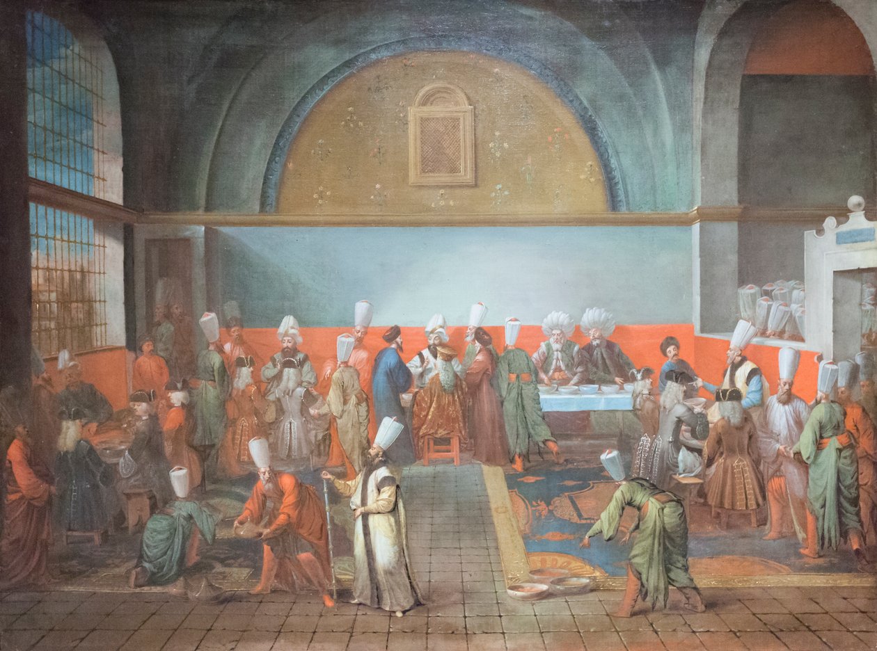 Vacsora a palotában egy nagykövet tiszteletére alkotó: Jean Baptiste Vanmour