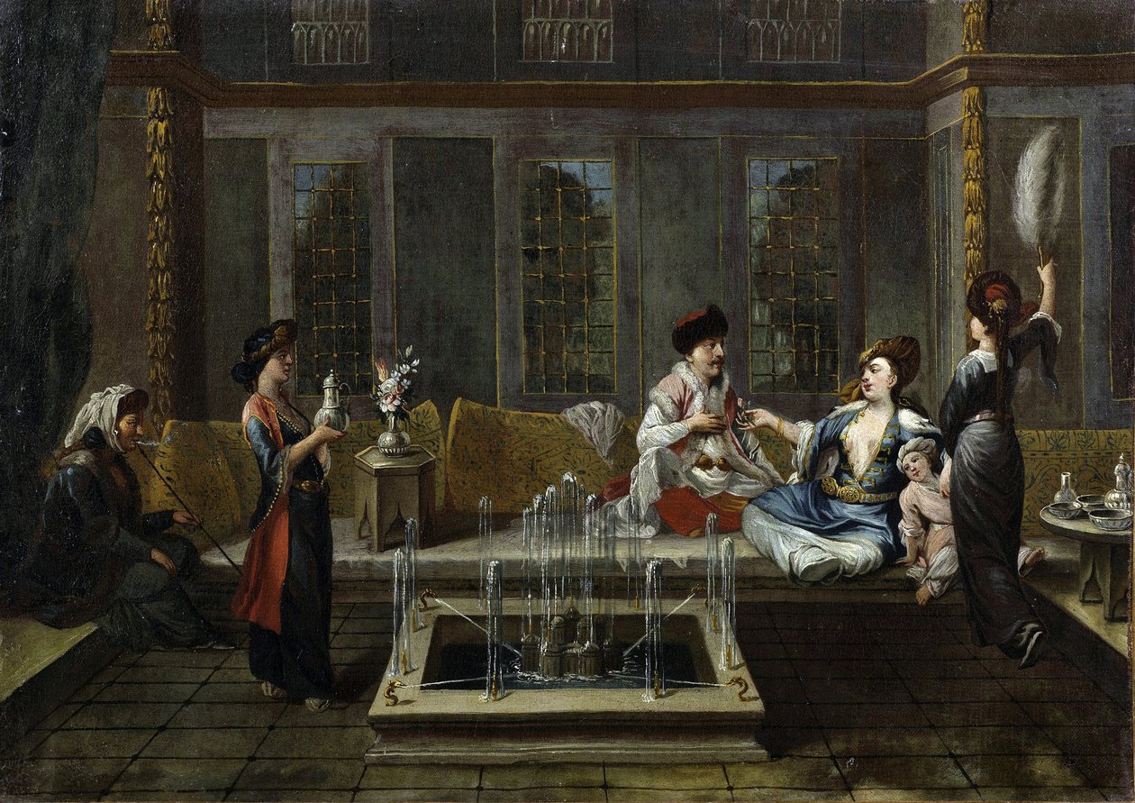 Beszélgetés – Vanmour (Van Mour), Jean-Baptiste beszélgetése alkotó: Jean Baptiste Vanmour