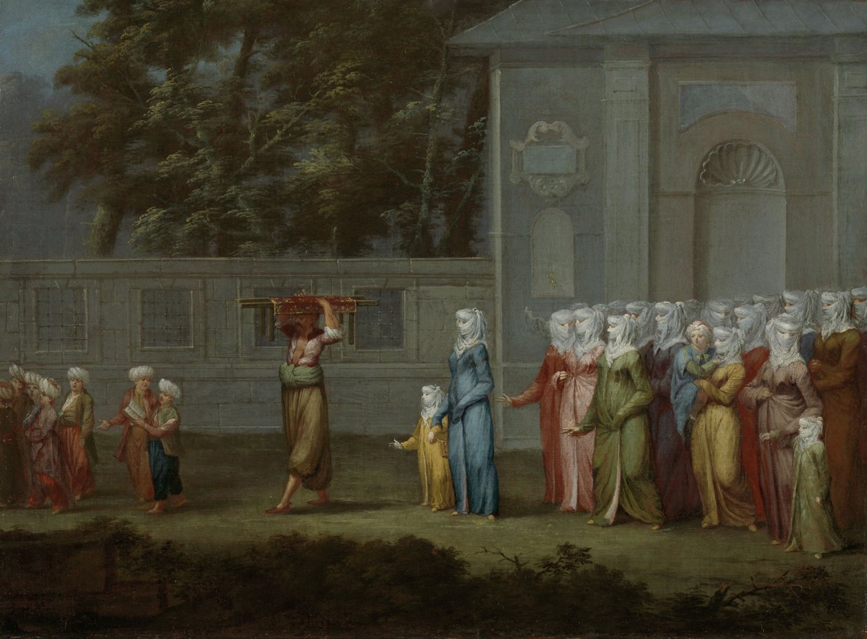 Az első tanítási nap, 1720-37 körül alkotó: Jean Baptiste Vanmour