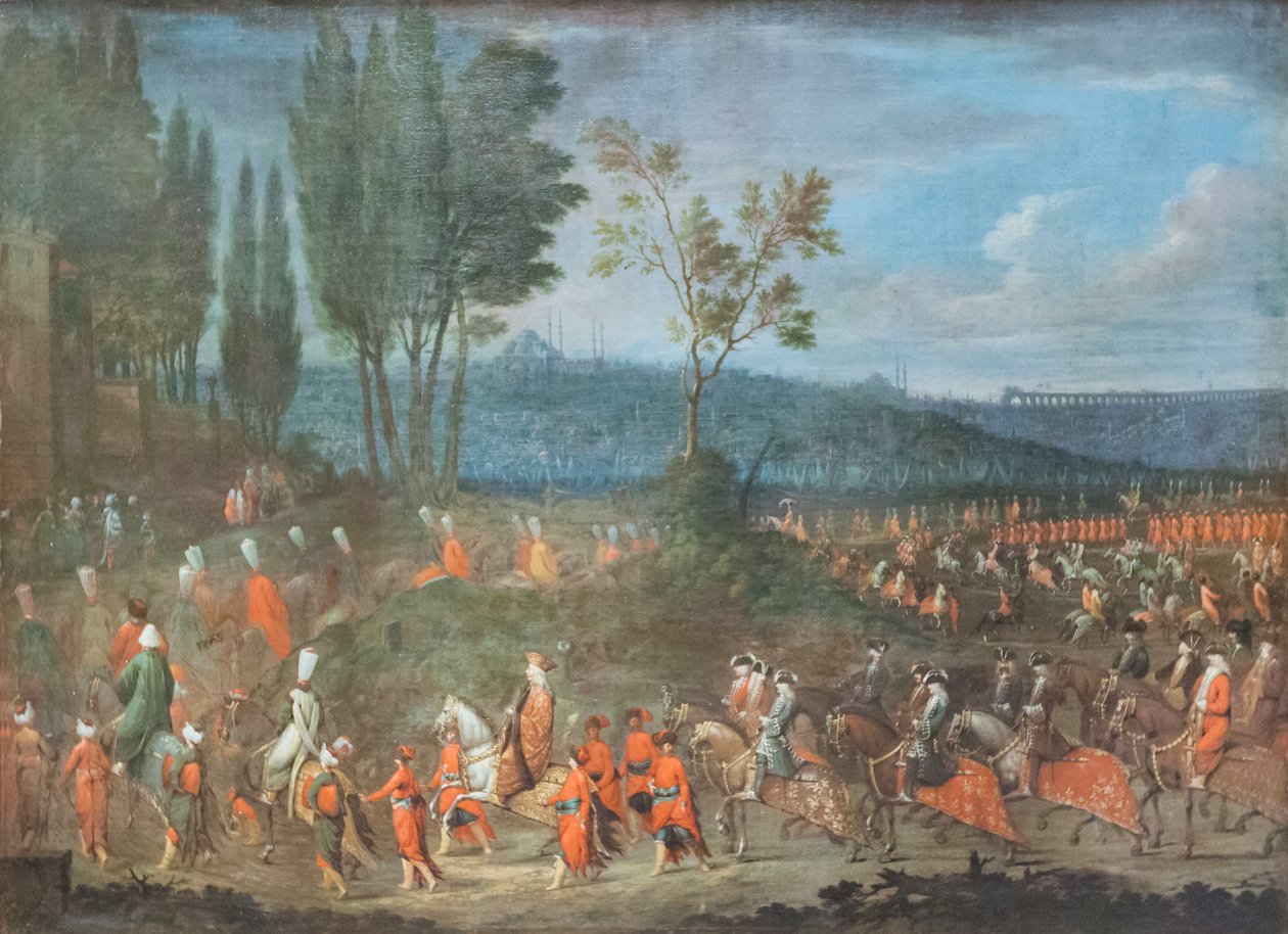 A nagyköveti felvonulás alkotó: Jean Baptiste Vanmour