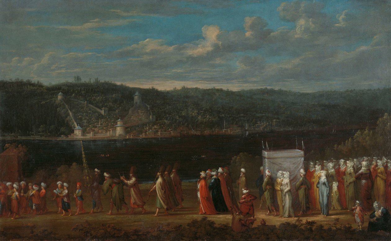 Esküvői körmenet a Boszporuszon Török esküvő alkotó: Jean Baptiste Vanmour