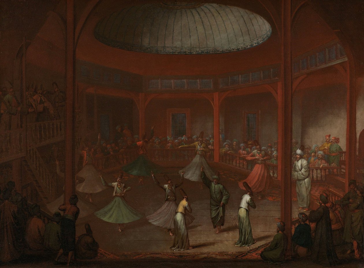 Örvénylő dervisek A táncoló dervis alkotó: Jean Baptiste Vanmour