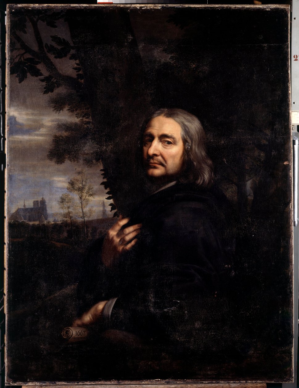 Philippe de Champaigne, a művész nagybátyja (1602-1674) Egy eltűnt önarckép másolata. Jean Baptiste de Champaigne (1631-1681) festménye 1668 V. 1,2x0,9 m alkotó: Jean Baptiste de Champaigne