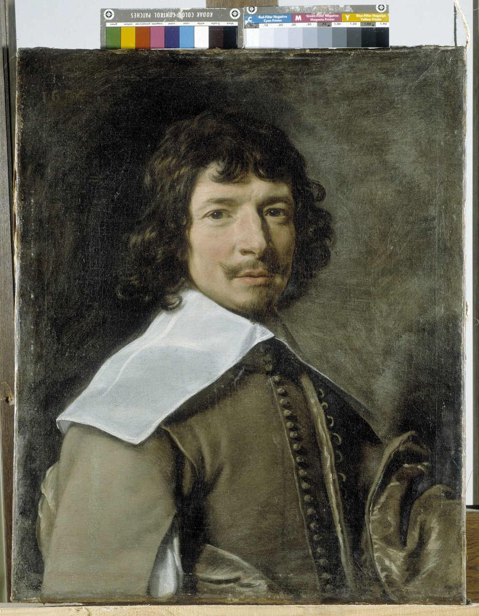 Férfi portré, más néven "Szürke férfi" (olaj, vászon) alkotó: Jean Baptiste de Champaigne