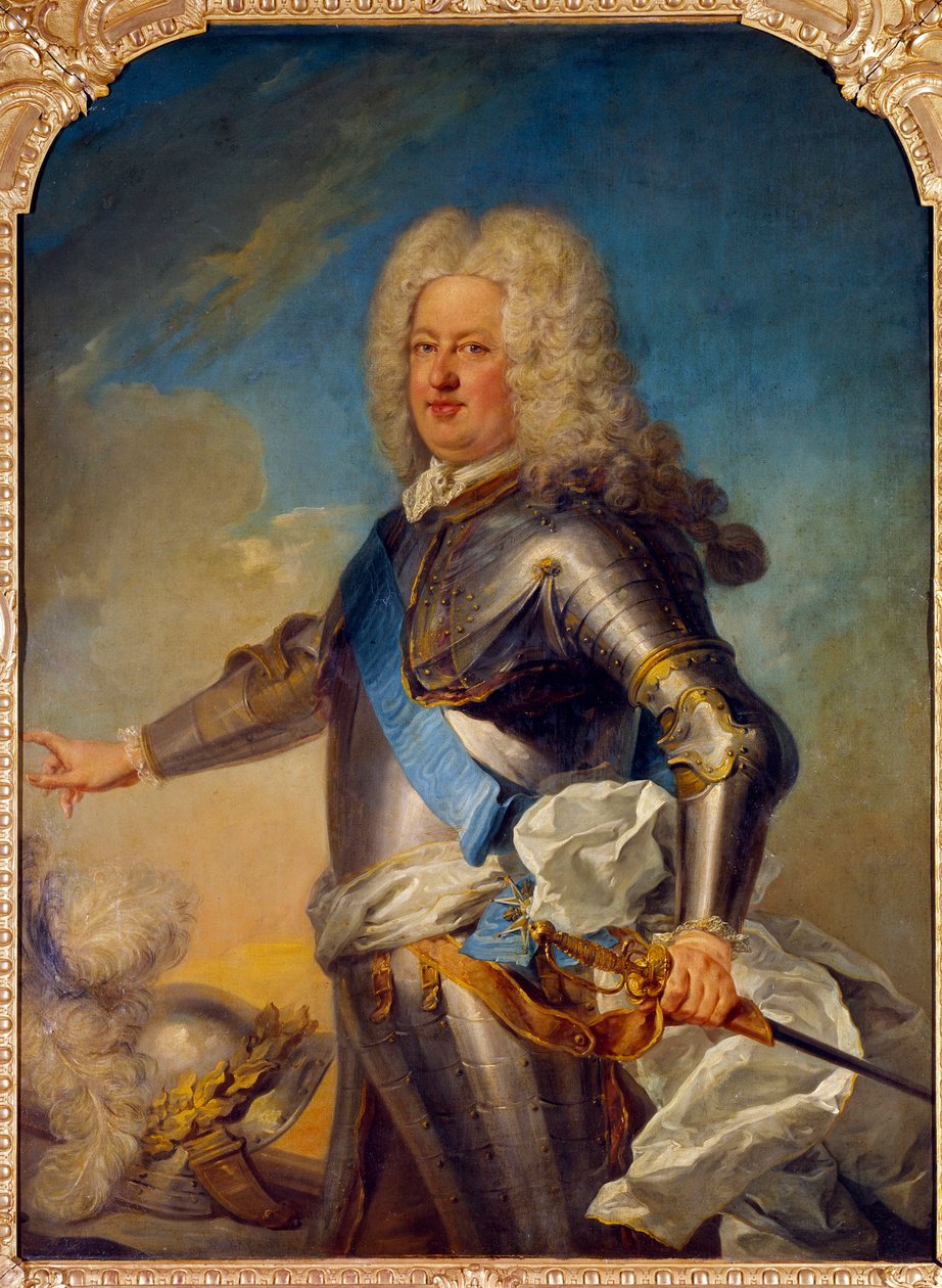 Stanislas Leszcinski (1677-1766) lengyel király, lotharingiai herceg portréja Jean Baptiste Van Loo (1684-1745) festménye, 18. század V. 1,33x1,13 m alkotó: Jean Baptiste van Loo