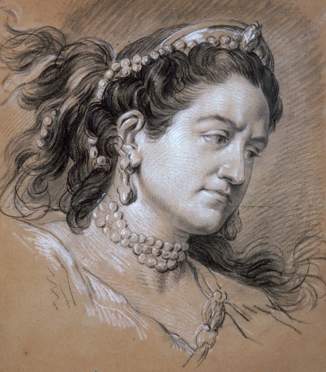 Női portré, 18. század. alkotó: Jean Baptiste van Loo