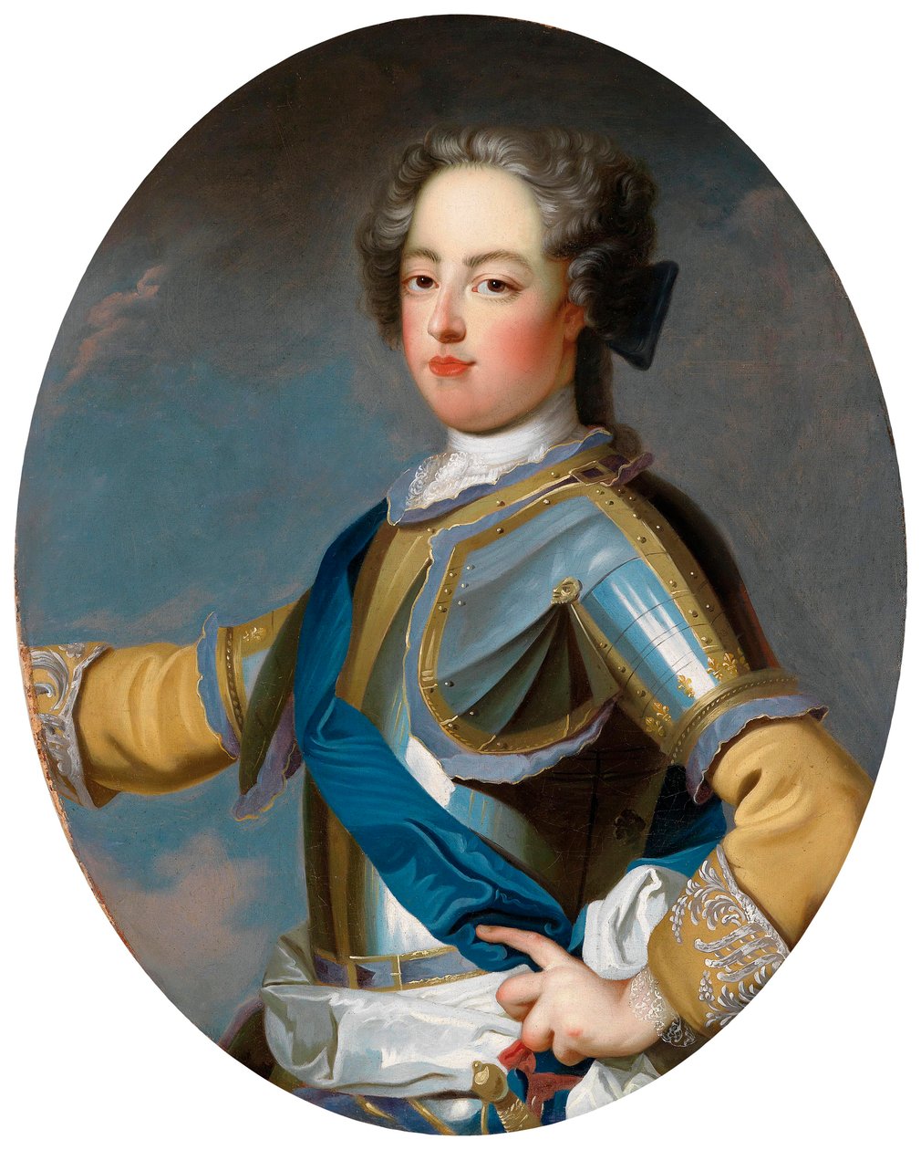 XV. Lajos király portréja 1710-1774, 1720-as évek alkotó: Jean Baptiste van Loo