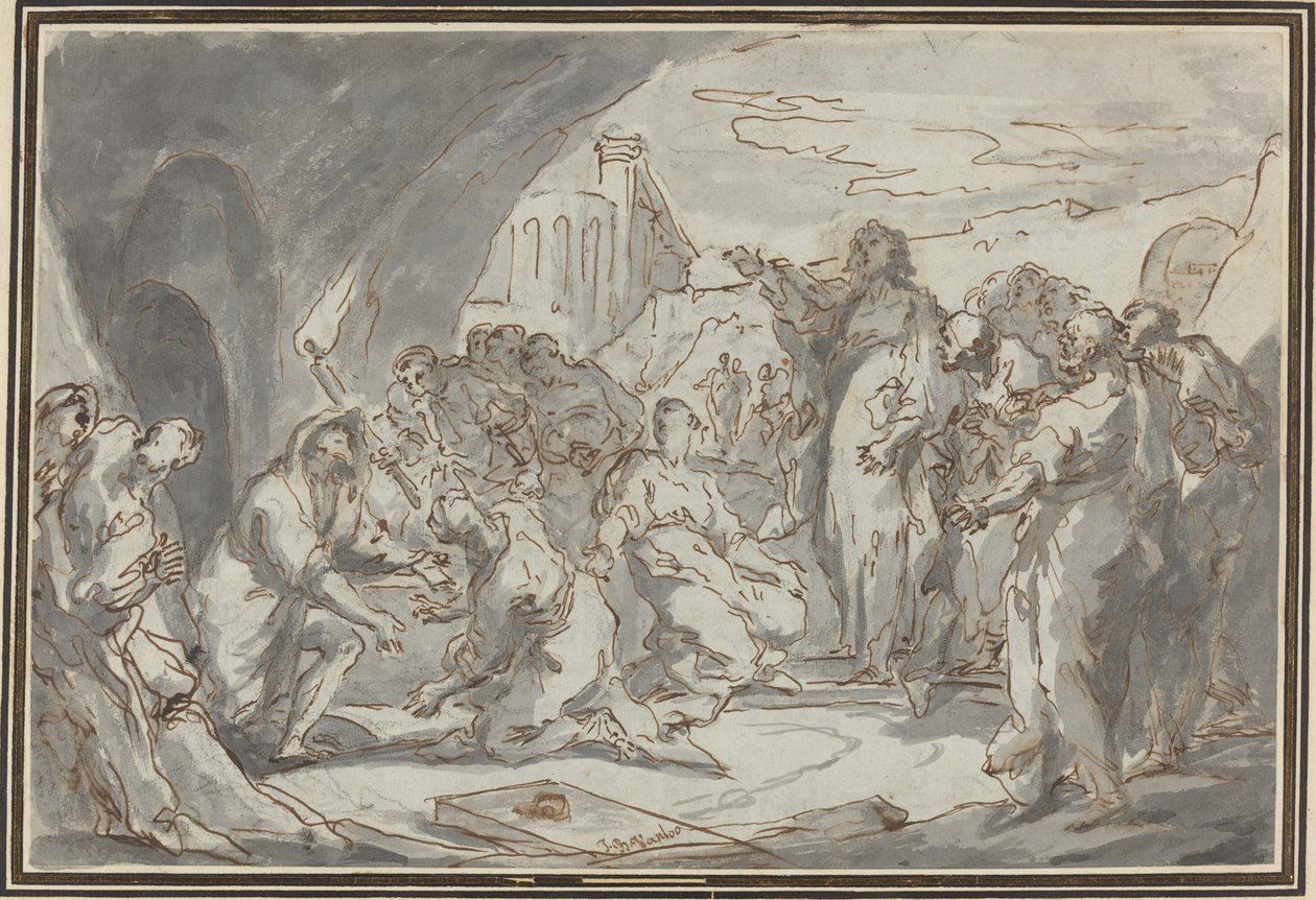 Lázár feltámasztása alkotó: Jean Baptiste van Loo