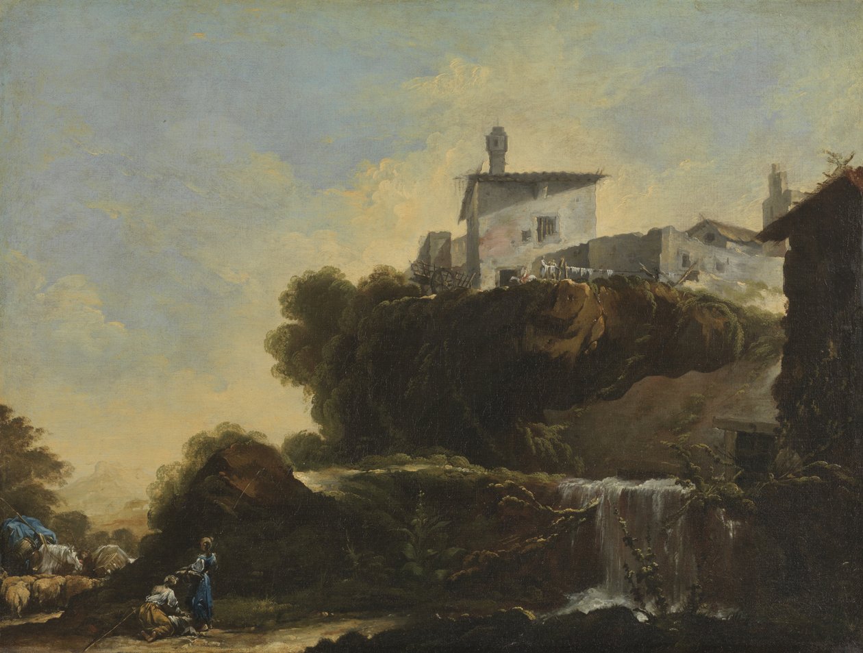 Olasz táj, 1749 alkotó: Jean Barbault