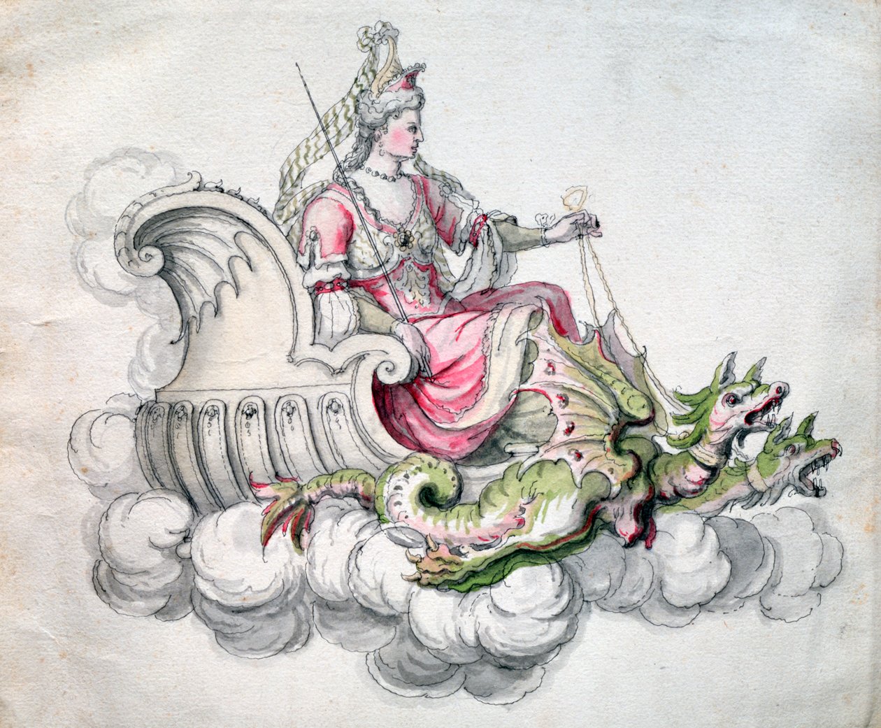„Médeia széke”, c1675 alkotó: Jean Berain, Jean Baptiste Lully