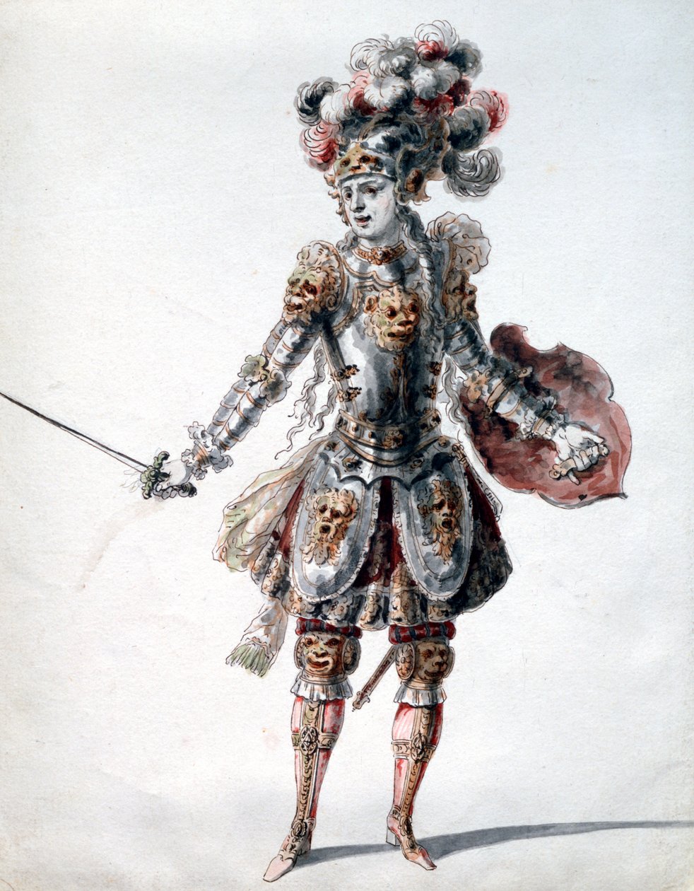 „Elvarázsolt lovag”, 1685 alkotó: Jean Berain, Jean Baptiste Lully