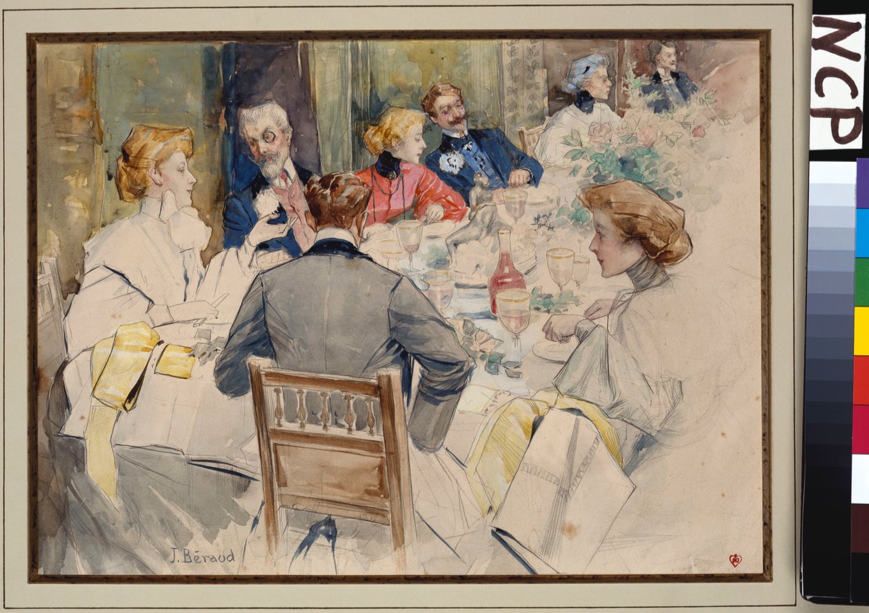 Elegáns vacsoraparti alkotó: Jean Beraud