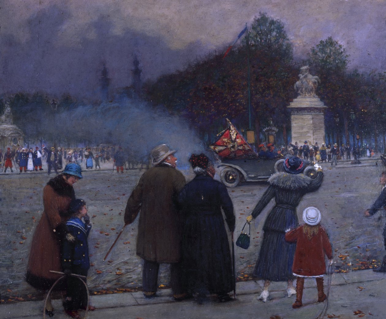 Német zászlót vittek az Invalidusokhoz, Kr. e. 1914. alkotó: Jean Beraud