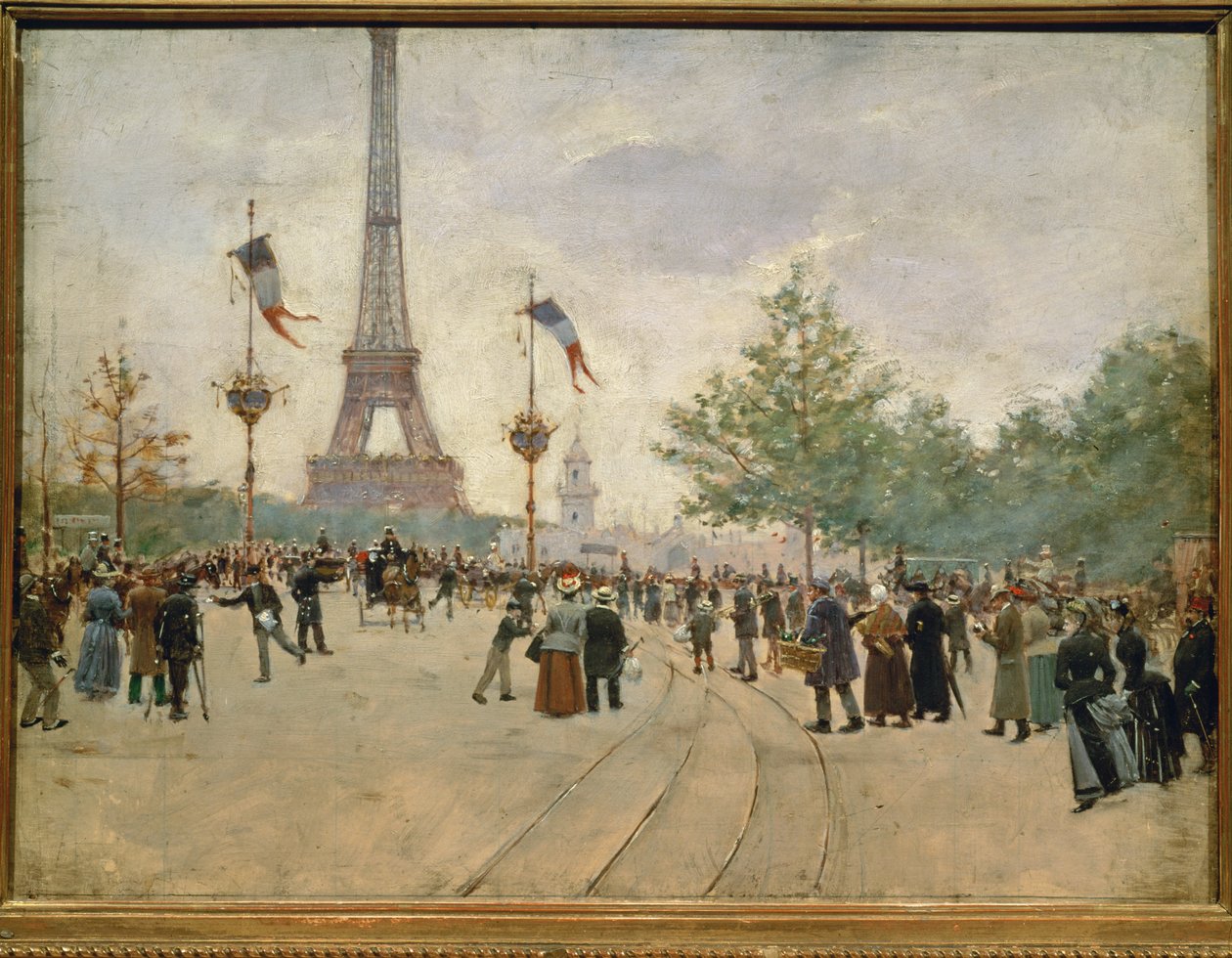 Belépés a párizsi világkiállításra ... alkotó: Jean Beraud