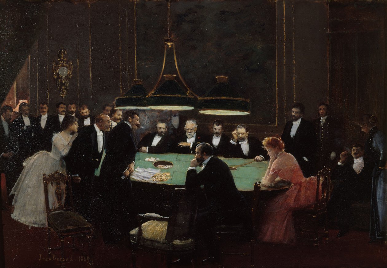A kaszinó játékterme, 1889. alkotó: Jean Beraud