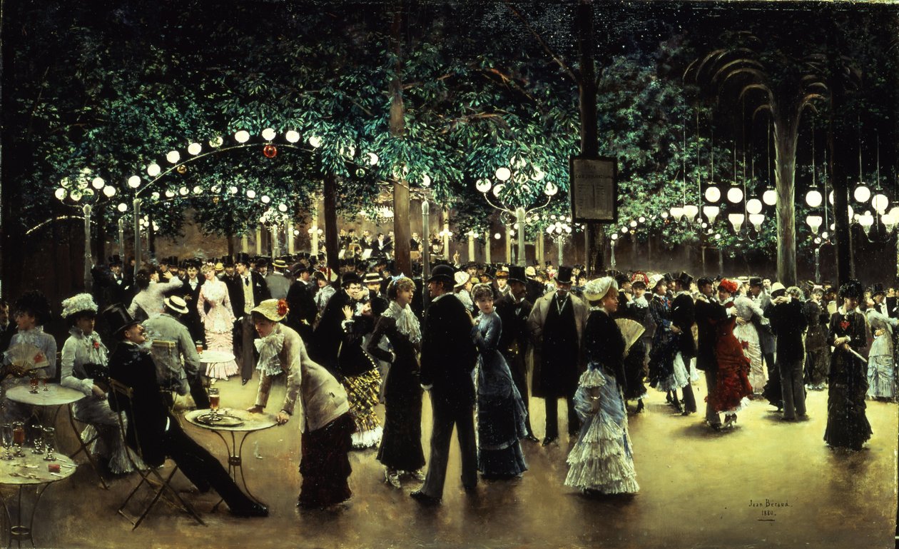 A nyilvános bál, 1880 alkotó: Jean Beraud