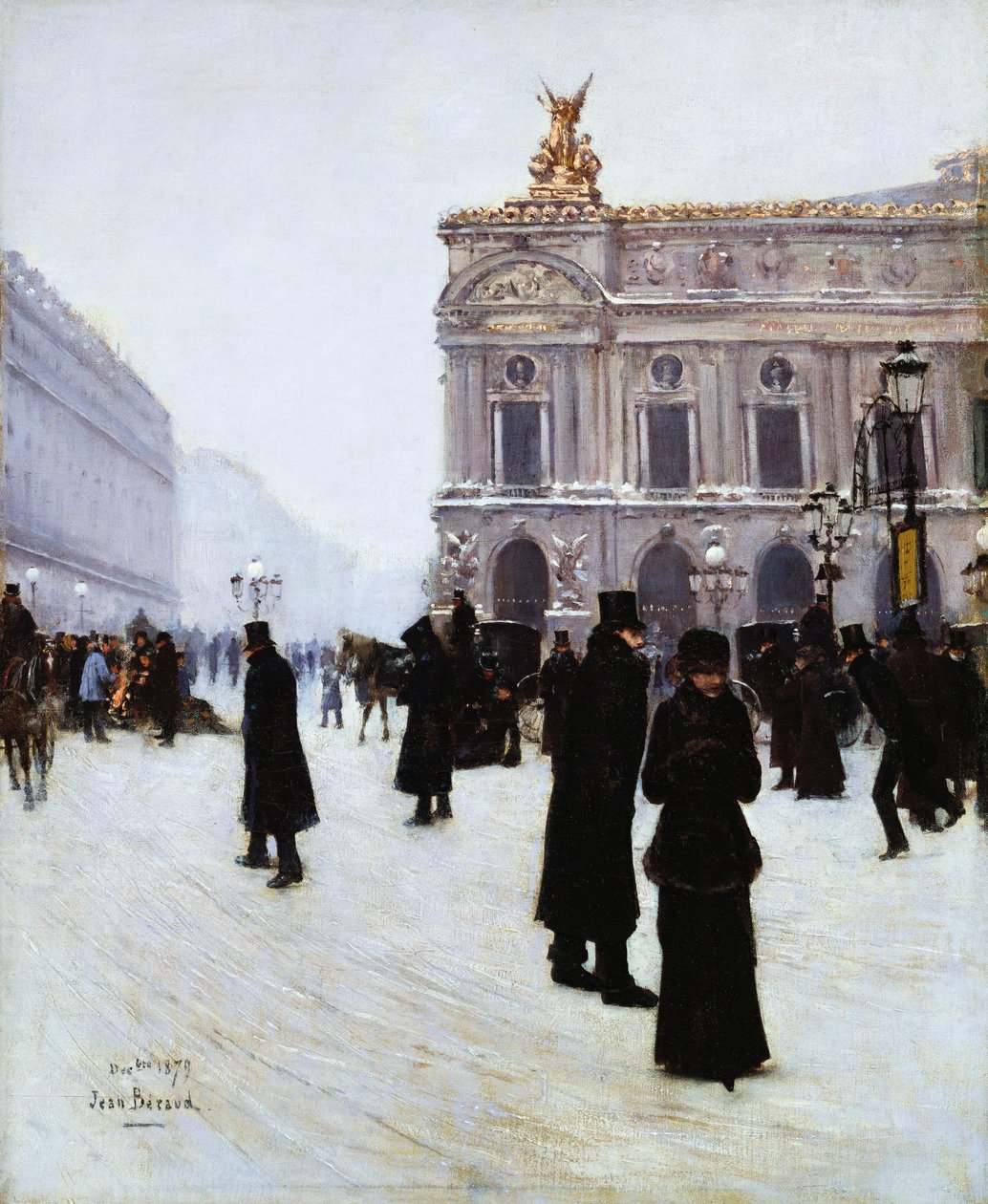 Az Operán kívül, Párizs, 1879 alkotó: Jean Beraud