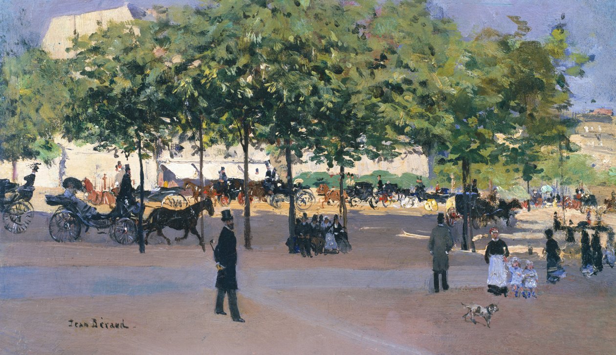 Sétány vasárnap délután, Párizs alkotó: Jean Beraud