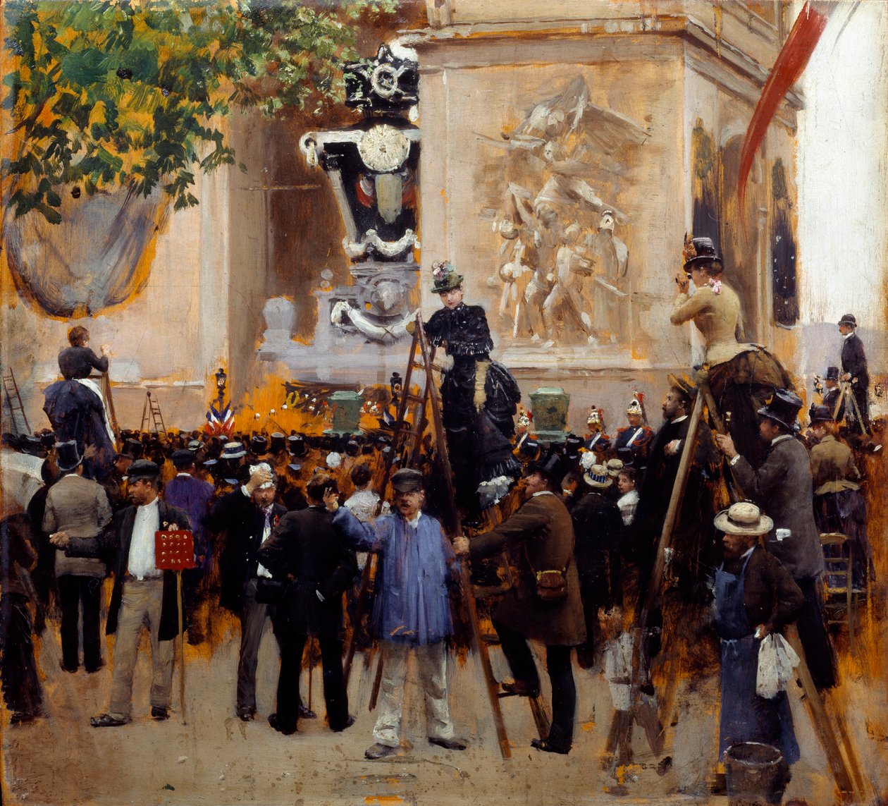Victor Hugo (1802-1885) temetése a Place de l