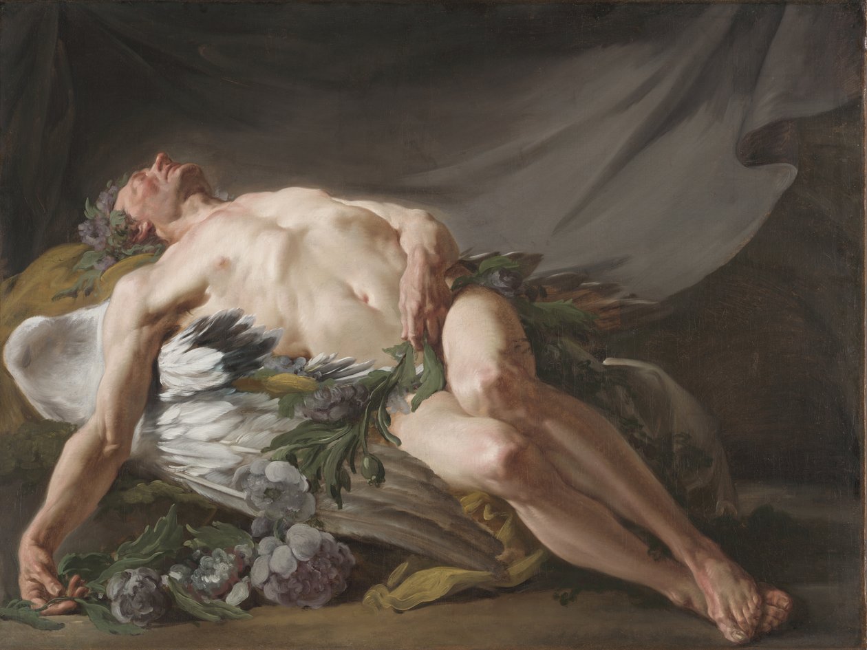 Alvás, 1771 körül (olaj, vászon) alkotó: Jean Bernard Restout