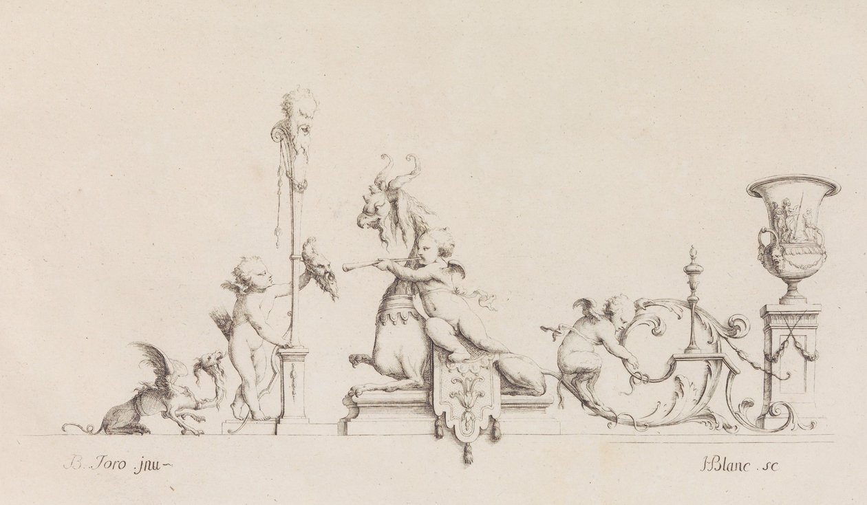 Tervek sokféle felhasználásra M. B. Toro feltalálója, 1718 vagy utána, 1718 vagy azután. alkotó: Jean Bernard Toro