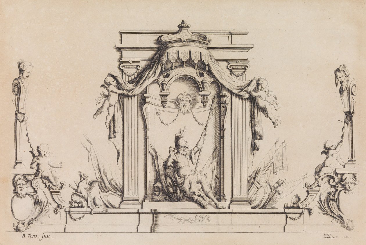 Tervek sokféle felhasználásra M. B. Toro feltalálója, 1718 vagy utána, 1718 vagy azután. alkotó: Jean Bernard Toro