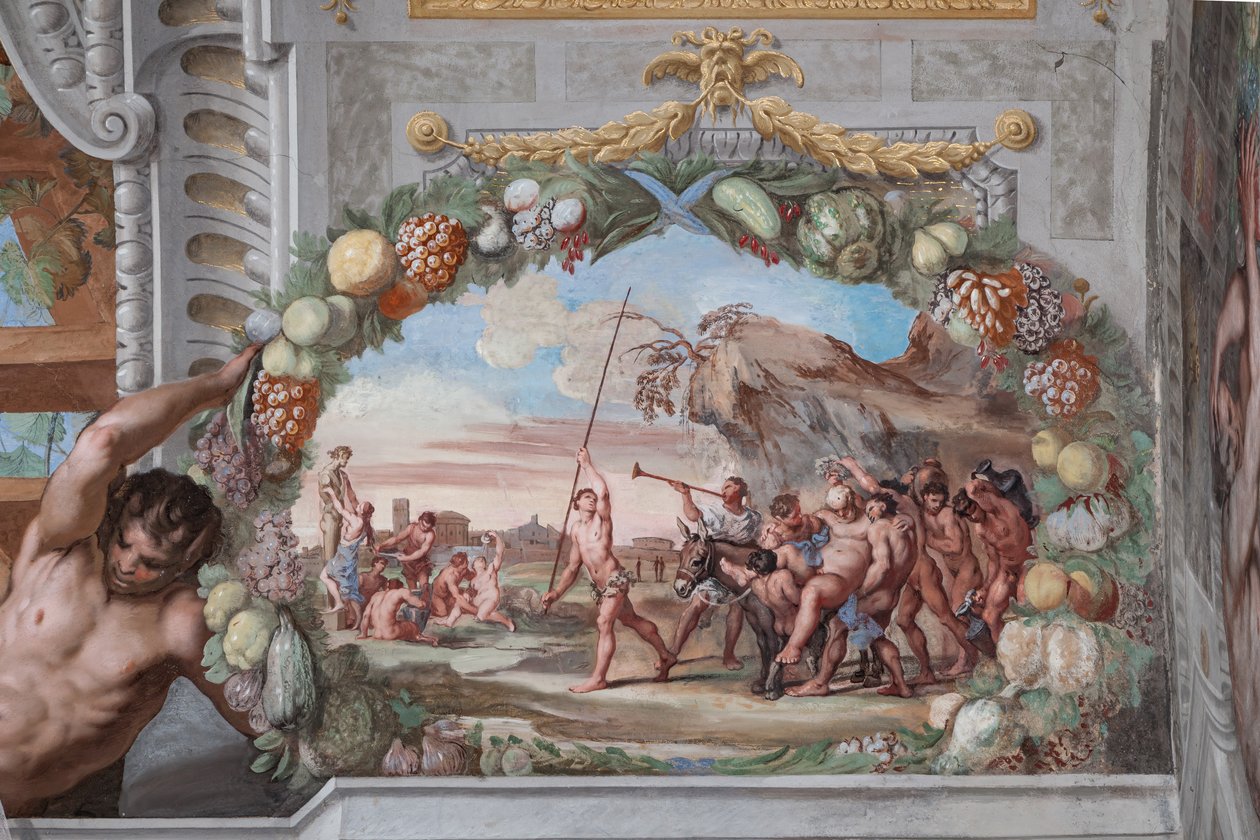 A Bacchus eseményeit elbeszélő negyvenegy tábla egyike. alkotó: Jean Boulanger