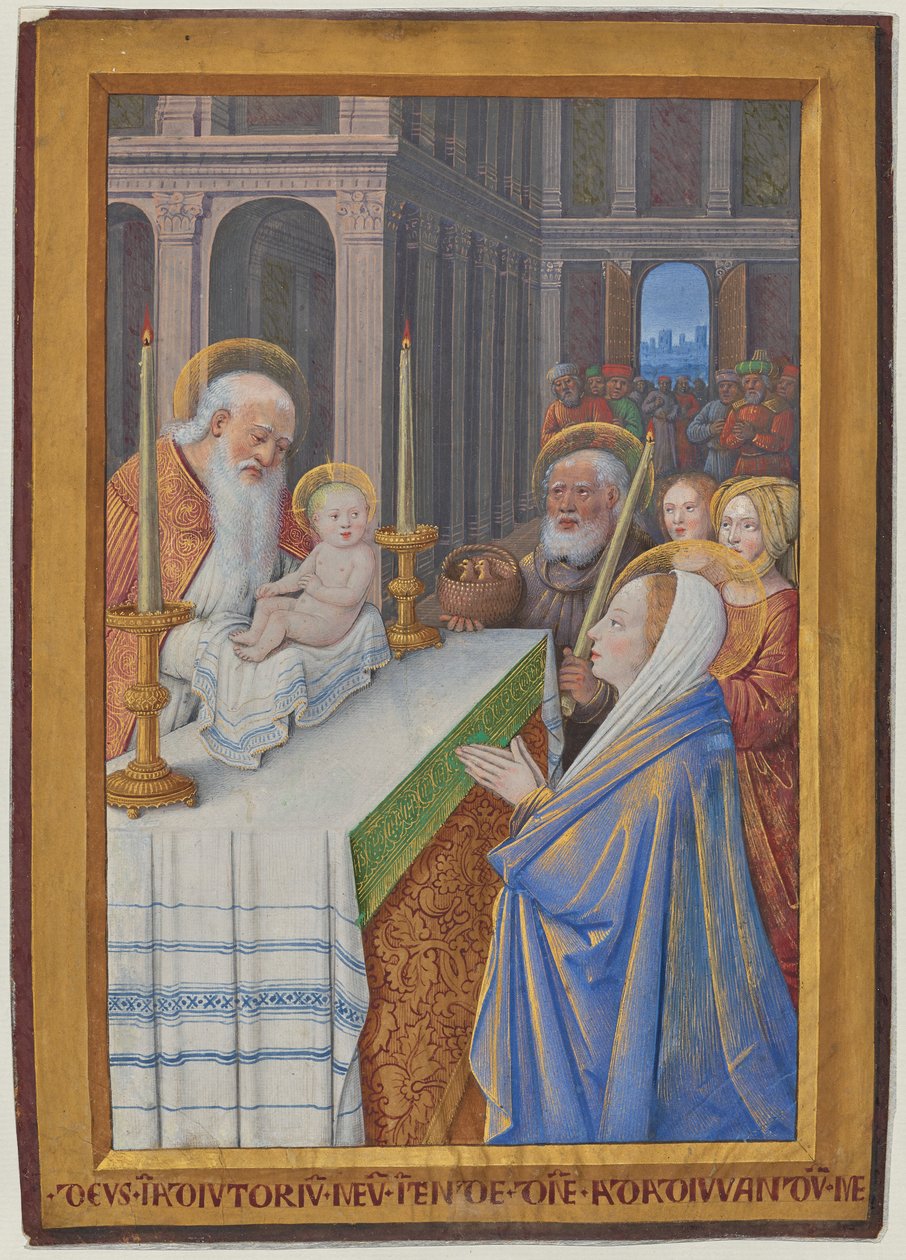 Die Darstellung im Tempel alkotó: Jean Bourdichon