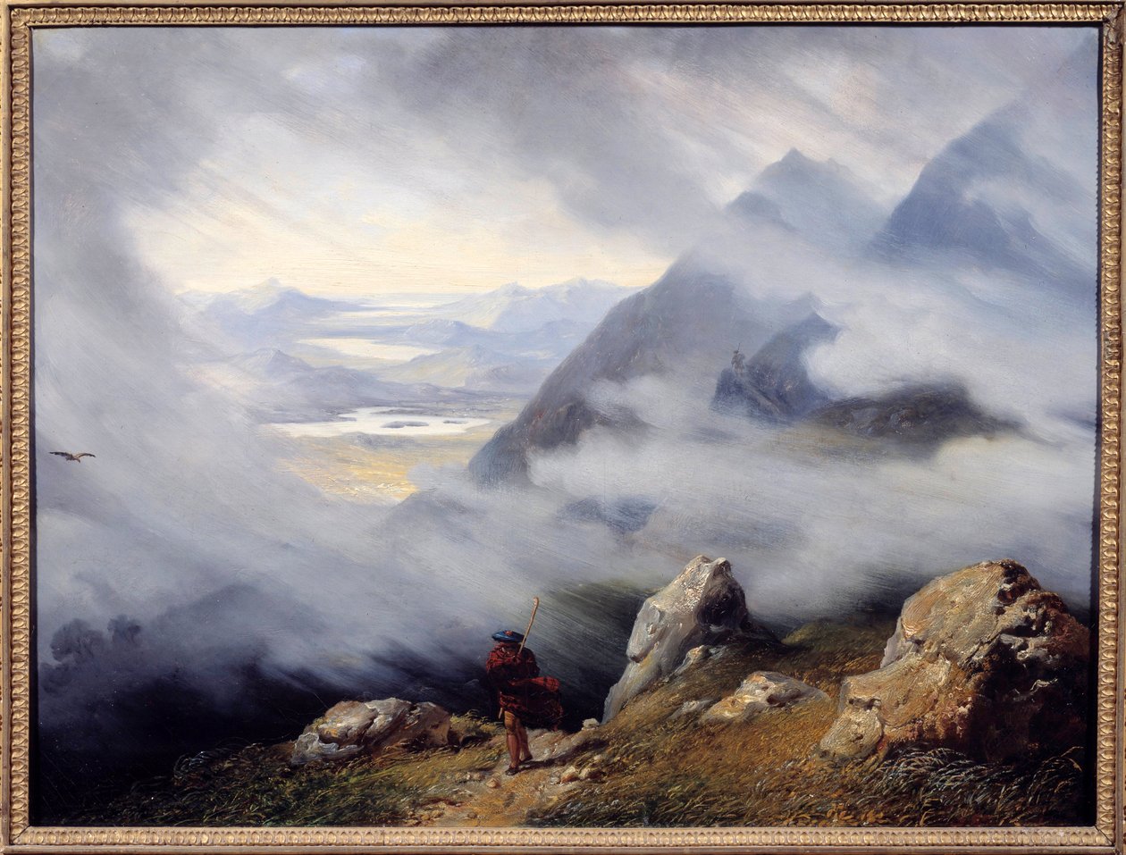 Skócia tájképe Jean Bruno Gassies (1786-1832) festménye 1826 V. 0,6x0,79 m Autun, Musee Rolin - skót táj. Jean Bruno Gassies (1786-1832) festménye alkotó: Jean Bruno Gassies