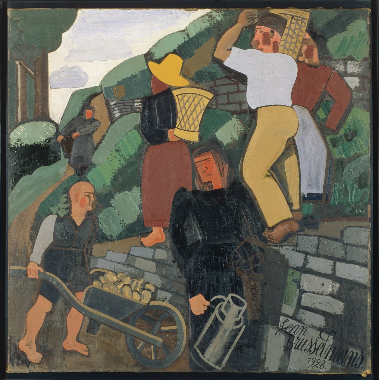 Parasztok alkotó: Jean Brusselmans