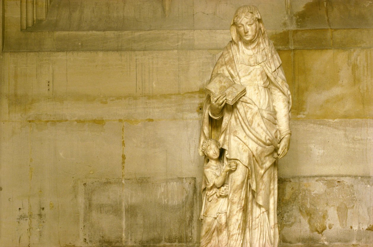 Szent Anna és lánya, Szűz Mária (márvány) (lásd még: 248121 és 248123) alkotó: Jean Bullant