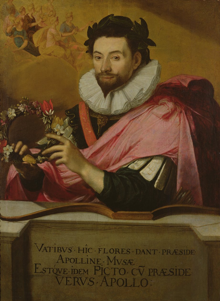 Jean de Caulet portréja Apollós-koronával, 1635 alkotó: Jean Chalette