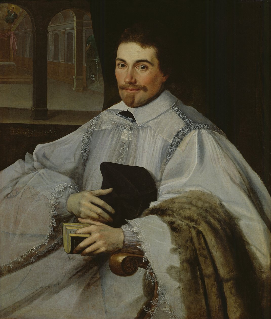 Egy kanonok portréja, 1623 alkotó: Jean Chalette