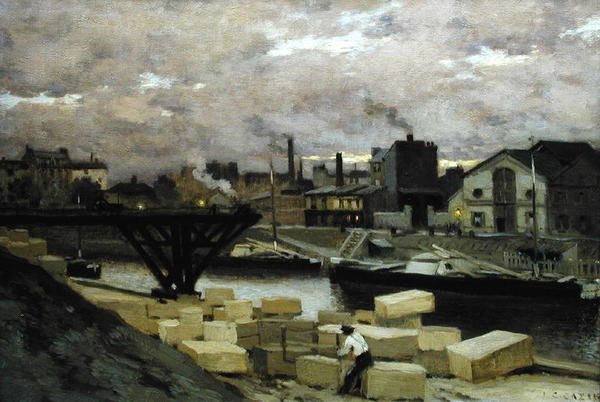 The Quays, 1885-90 körül alkotó: Jean Charles Cazin