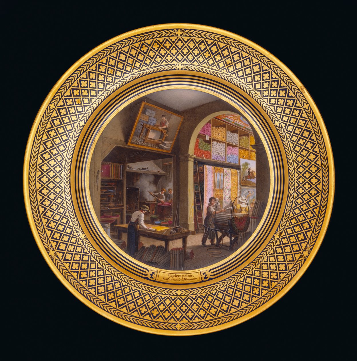 Laboratórium, Áruház, 1820-35 falfestmények alkotó: Jean Charles Develly
