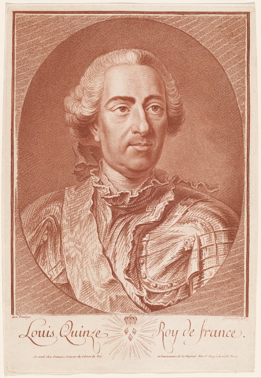 Louis Quinze, Franciaország királya (XV. Lajos) alkotó: Jean Charles François