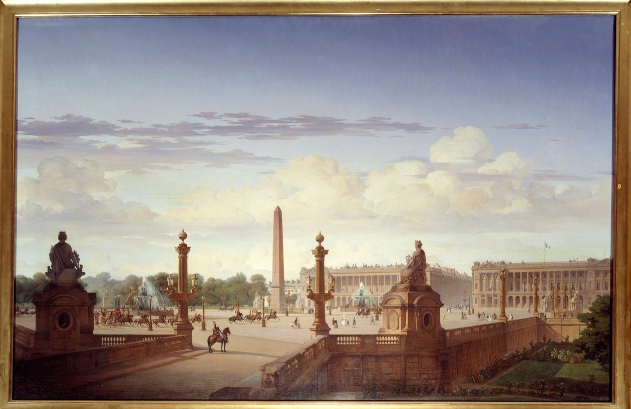 A Place de la Concorde a vízparti teraszról nézve, Louis-Philippe d