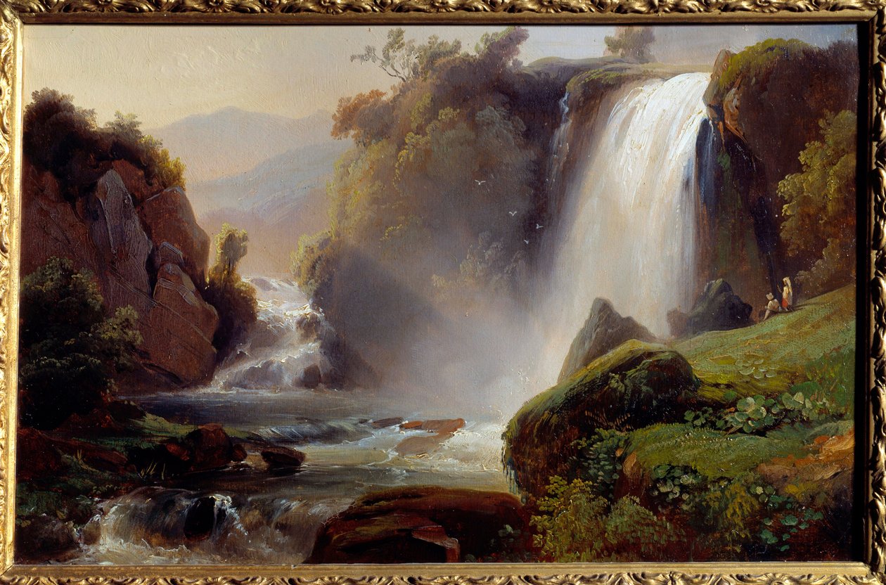 Cascades a Tivoli Painting Jean Charles Remond (1795-1875) 1840. V 0,34x0,22 m Rouen, musee des Beaux Arts alkotó: Jean Charles Joseph Rémond