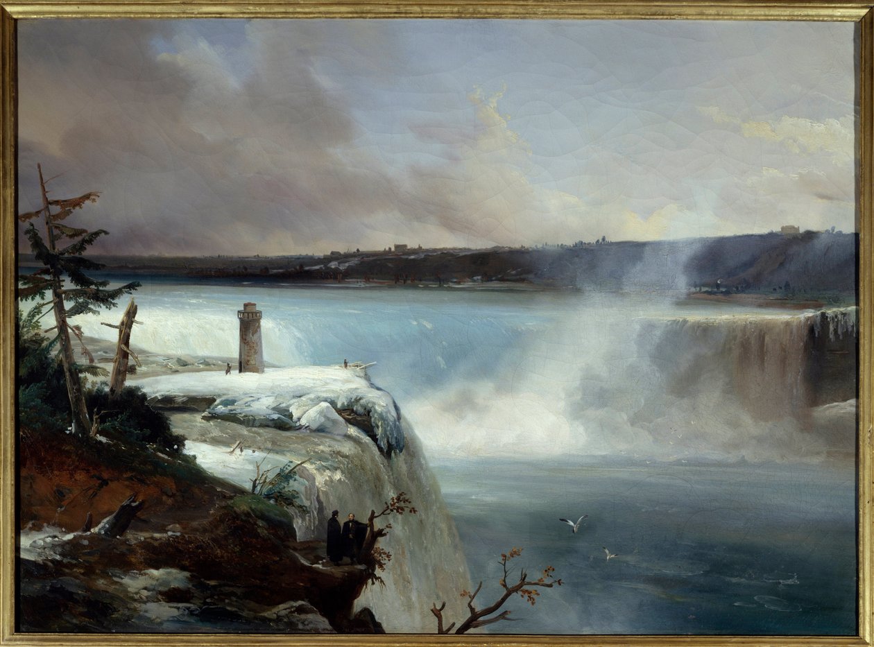 Niagara vízesés. Jean Charles Remond (1795-1875) festménye alkotó: Jean Charles Joseph Rémond