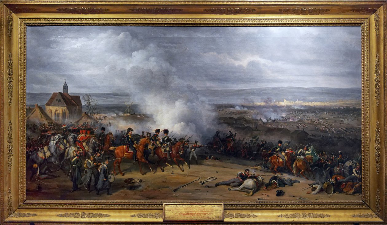 Laubresseli csata, 1814. március 3., 1870 körül (olaj, vászon) alkotó: Jean Charles Langlois