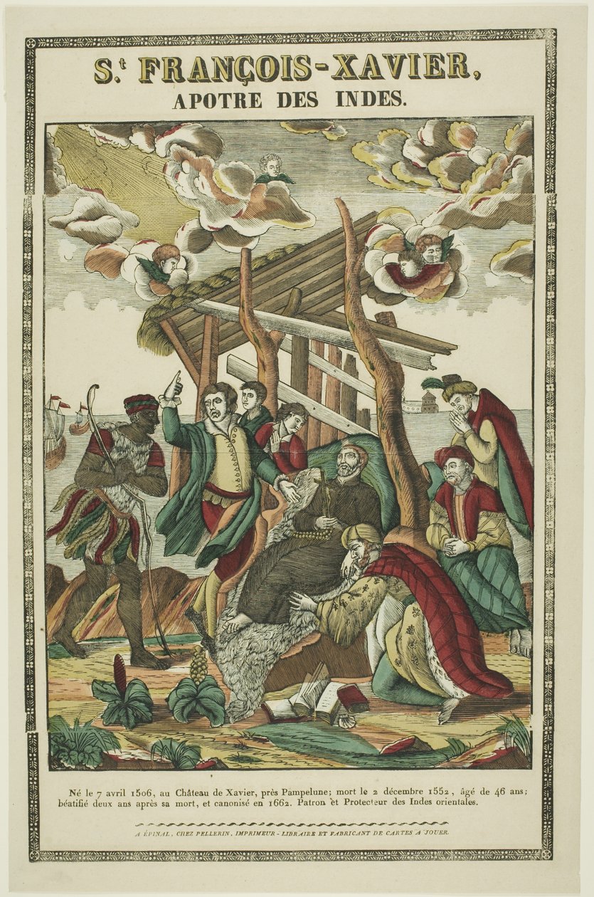Xavéri Szent Ferenc, az Indiák apostola alkotó: Jean Charles Pellerin