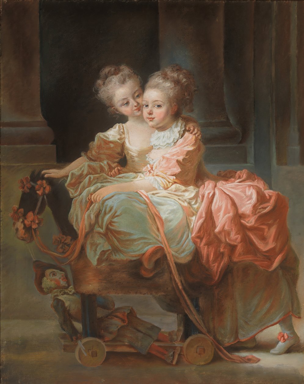 A két nővér, 1770. alkotó: Jean Claude Richard Saint Non
