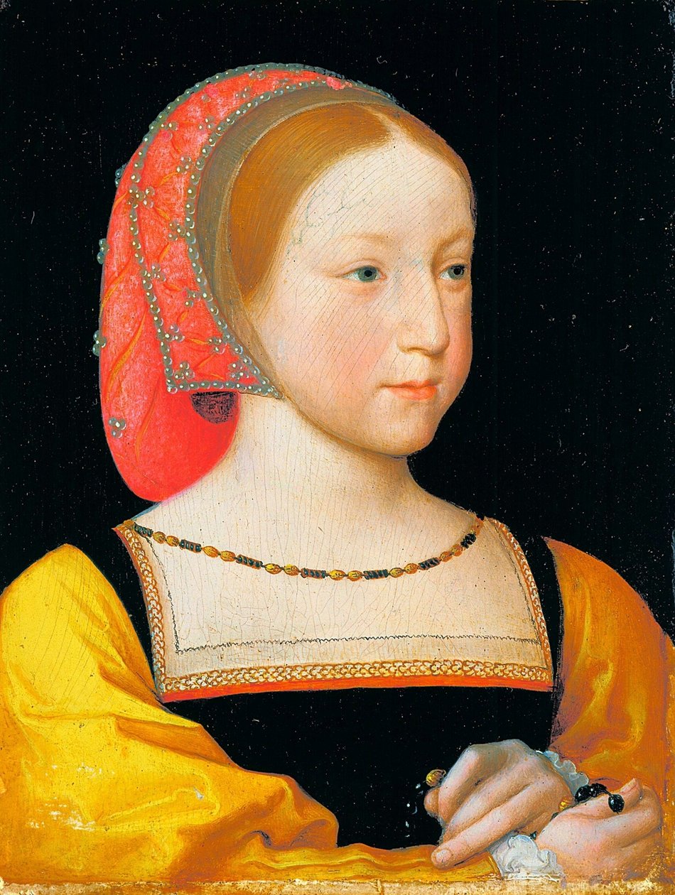 francia: Portrait de Charlotte de Valois Charlotte of France portréja alkotó: Jean Clouet