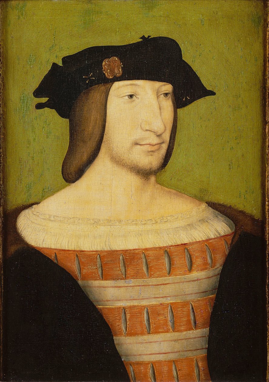 I. François (1494-1547), francia király portréja alkotó: Jean Clouet