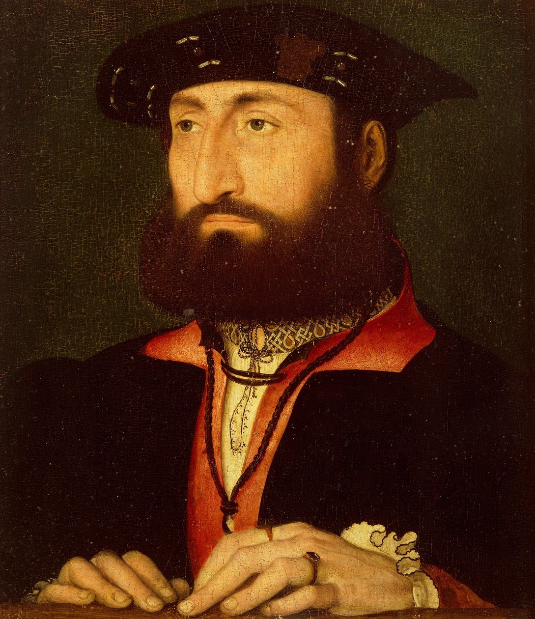 Cleves-i Lajos, Nevers grófjának portréja, Jean Clouet alkotó: Jean Clouet