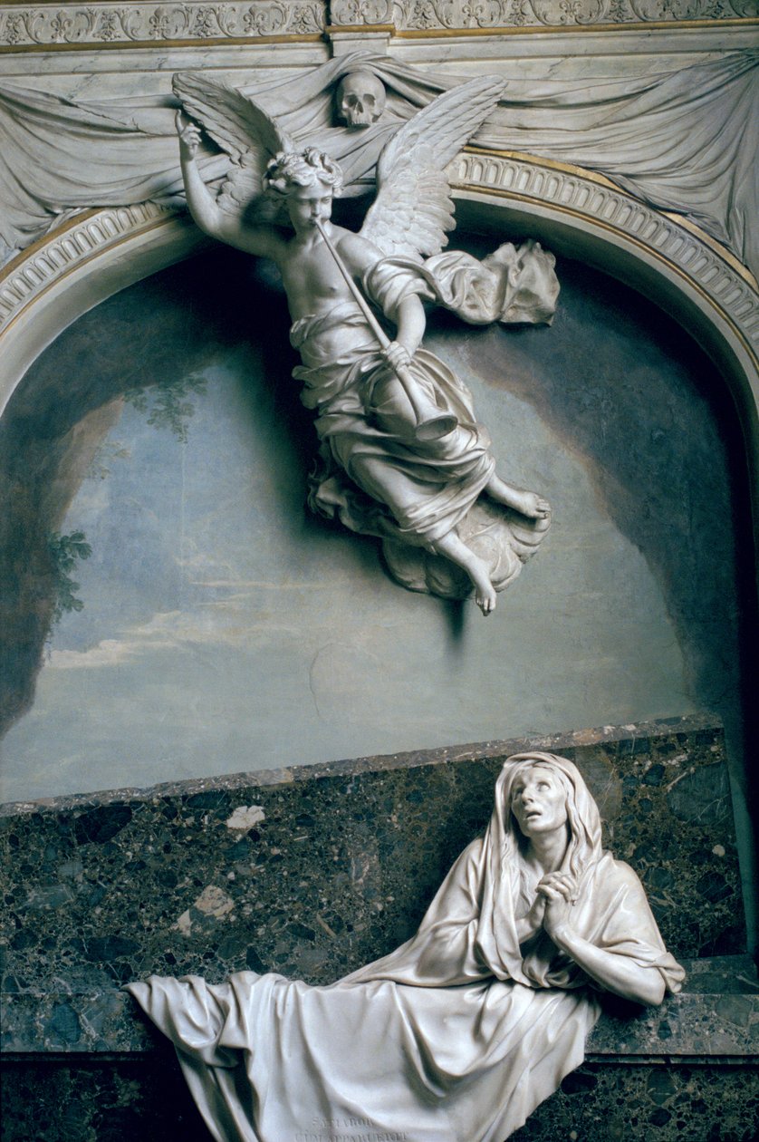 Julienne Le Be sírja Charles Le Brun (1619-90) rajzai alapján, 1668-90 körül (márvány és stukkó) alkotó: Jean Collignon