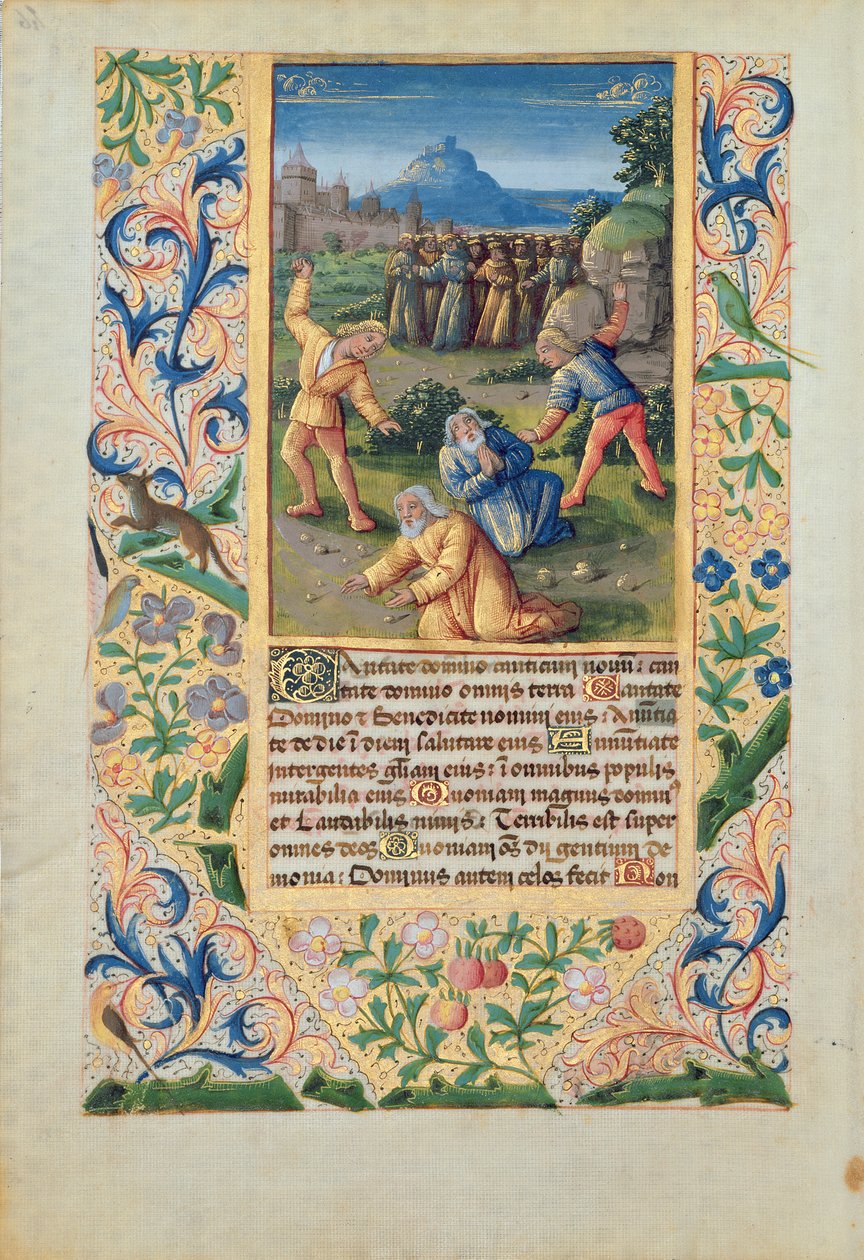 Ms Lat. Q.v.I.126 Szent István megkövezése, Louis d